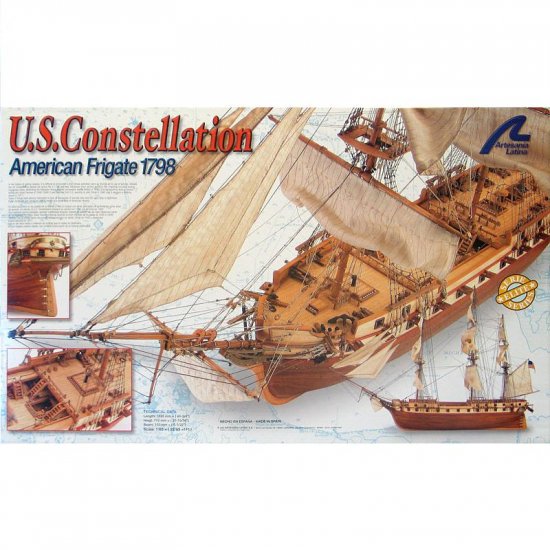 Artesania Latina US Constellation Wooden Ship Model Kit 1:85 Scale