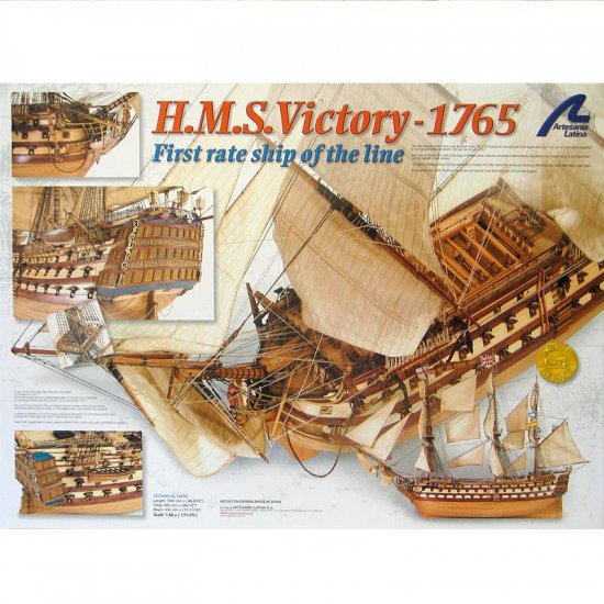 Artesania Latina HMS Victory Wooden Model Ship Kit 1:84 Scale