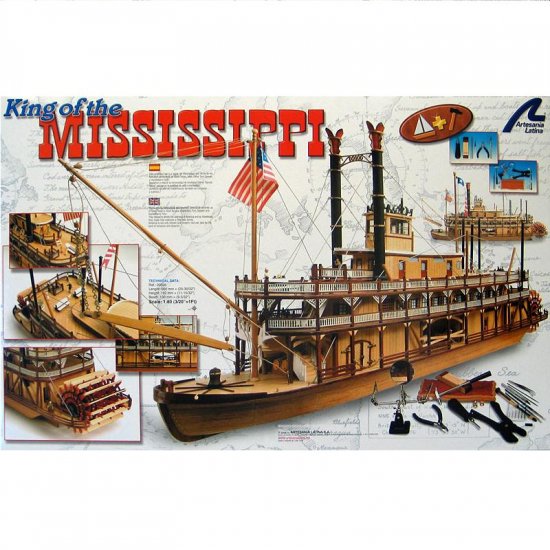 King of the Mississippi + Tools 1:80 Scale