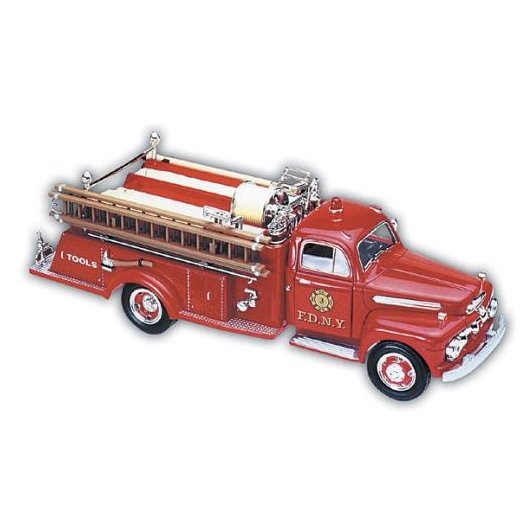 1951 FDNY Ford Fire Engine with Display Stand - 1/25 Scale