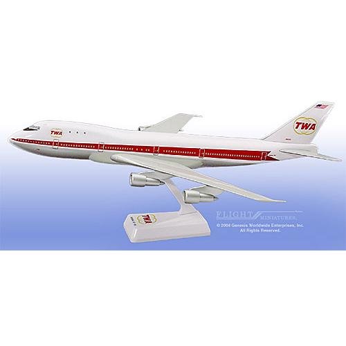 Flight Miniatures - TWA 747-100 (Old Colors) (1:200)