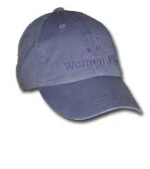 Women Fly Hat: Periwinkle Hat/Periwinkle Embroidery