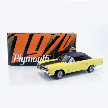 1970 Lemon Twist Plymouth Road Runner Convertible 1/18 Diecast Car Limited Edition By GMP -G1803104