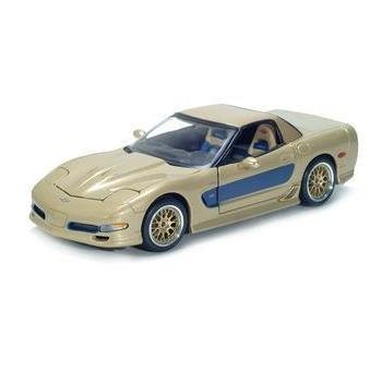 Maisto 2003 Chevrolet Corvette Culdstrand Edition - Gold - 1/18 Diecast Model