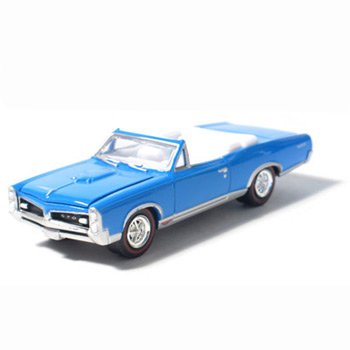 1967 Pontiac GTO Convertible Tyrol Blue1/64 Car Muscle Car Garage Series