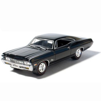 1968 Chevy Impala SS Tuxedo Black 1/64 Car Muscle Car Garage Series