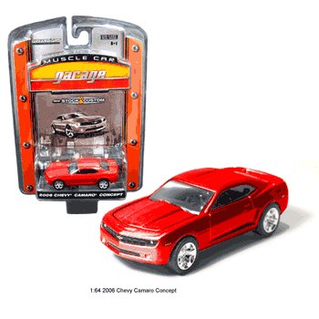 2006 Chevy Camaro Red Concept 1/64 Car Muscle Car Garage Series By GreenLight