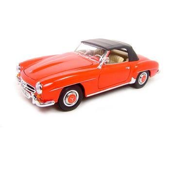 Welly 1955 Mercedes Benz 190SL Red Soft Top 1:18 Diecast Model