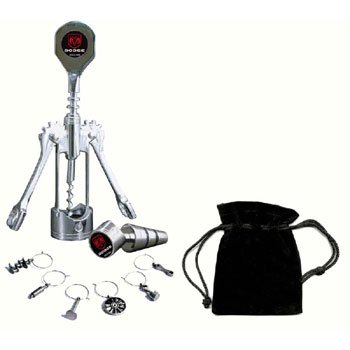 Dodge Wine Set with Charms by MotorHead