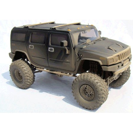 Black H2 Hummer 1/24 Diecast SUV -Dusty Version