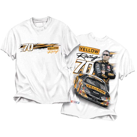 #70 Johnny Sauter "Yellow Racing" White Adult Tee