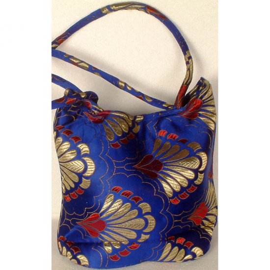 Royal Blue Banarasi Brocaded Handbag