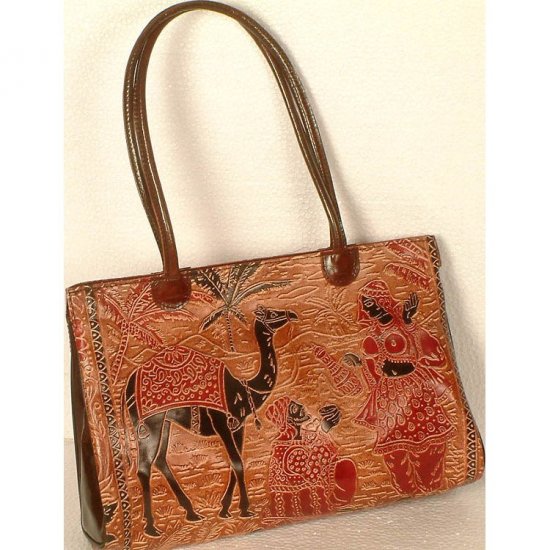 Arabian Desert Scene on a Shantinekatan Bag