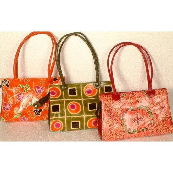 Assorted Lot of Three Shantinekatan Bags