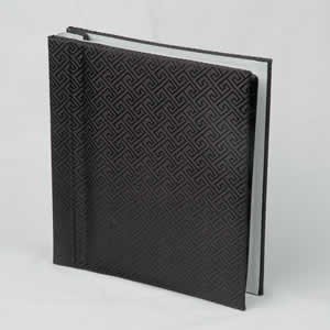 Silk Covered Photo Album - Black