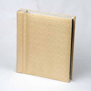 Silk Covered Photo Album - Gold