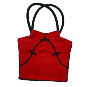 Traditional Chinese Dress Silk Bag - Red