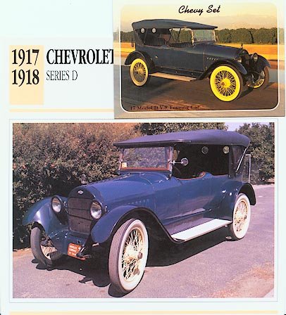 1917 17 CHEVY CHEVROLET SERIES D TOURING SEDAN COLLECTOR CARD COLLECTIBLE NICE