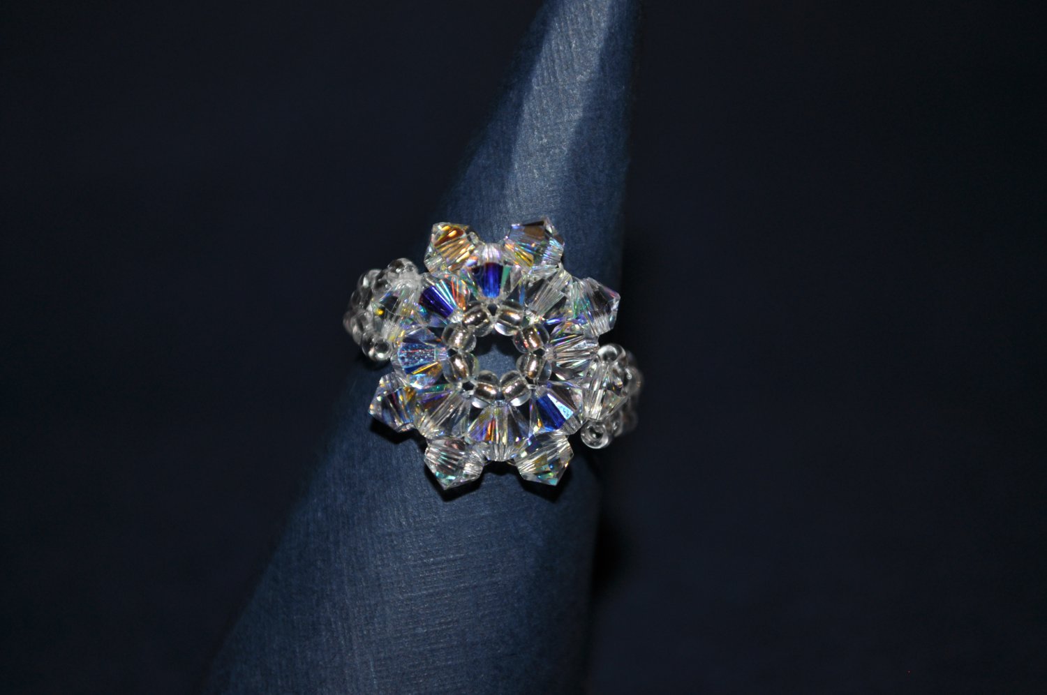 Crystal AB Swarovski Ring