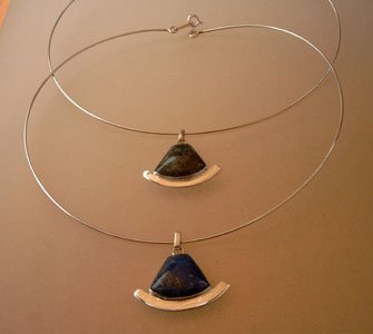 C458030802 - Silver and Marble Necklace