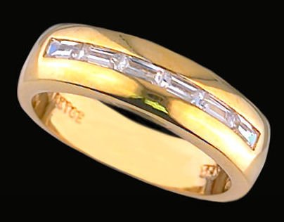 Gentleman's Cubic Zirconia Fashion Ring #2236