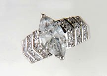 Lds Cubic Zirconia Fashion Ring #607