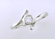 Lds Sterling Silver Ring #4457