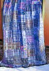 Blue/pastelsHuipile Guatemalan Patchwork Quilt-queen size