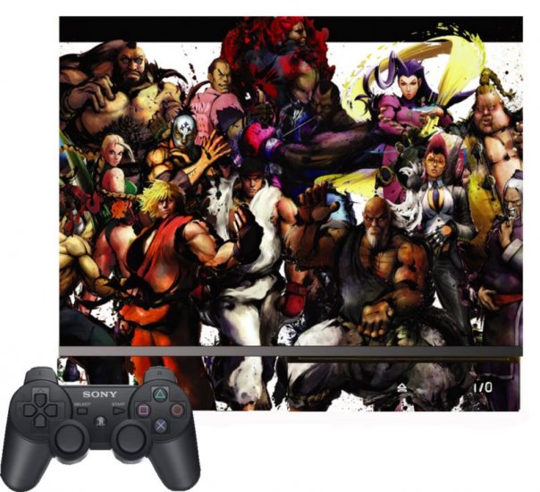 Street Fighter 4 IV Ryu game SKIN for Playstation 3 PS3 Sony 2010 new