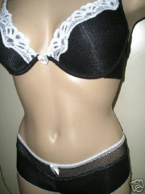 BRAS HEAVENLY SECRETS BRA & lOW RISE BIKINI SZ 36B/M