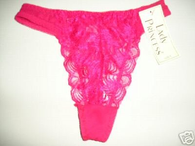 LADY PRINCESS, NEW, SEXY RED LACY THONG. SIZE 5 SMALL