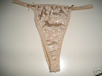 SEXY NEW WITHOUT TAGS BEIGE THONG: One Size FitsTo 150 Lbs