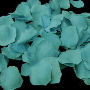 Turquoise Rose Petals
