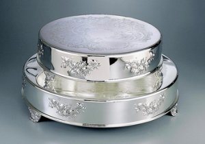 Round Classic Wedding Cake Tableau Stand 14" & 18" (Style