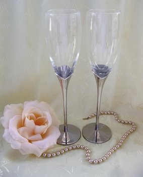 Wedding Toasting Crystal Flutes 21084