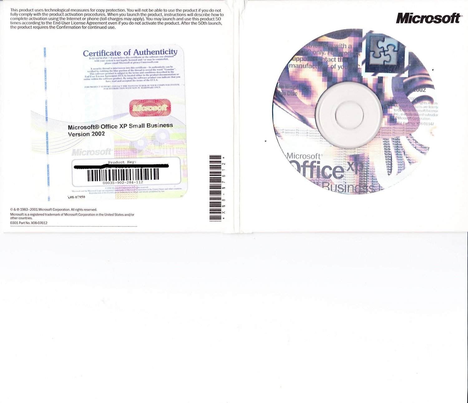 Microsoft Office 2002 Small Business Edition OEM