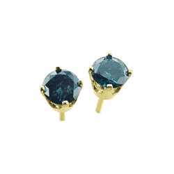 0.25 Cts. Diamond 14k White Gold Earrings