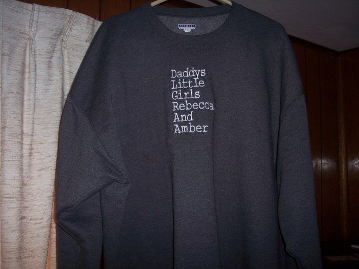 Daddys Little Girls t shirt Embroidered Custom