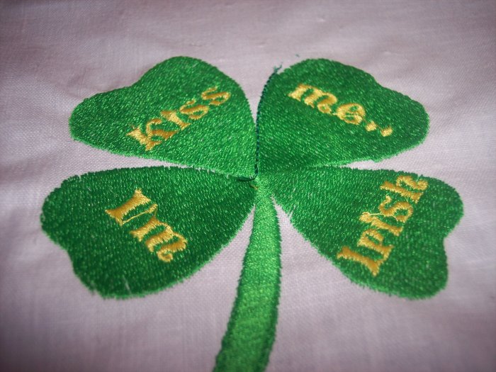 Kiss me I'm Irish Custom Embroidered T Shirt childs