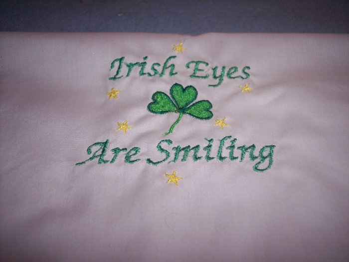 Irish Eyes are Smiling Custom Embroidered T Shirt Childs