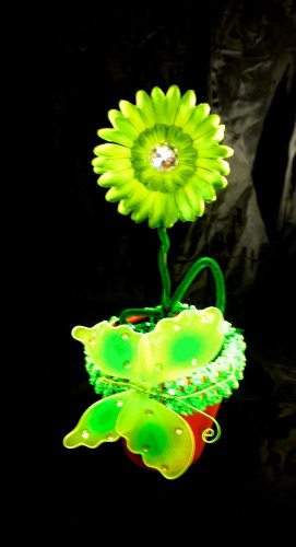 Lime Green Butterfly Flower Bouquet Baby Shower Birthday Party Favor Decoration Centerpiece Gift