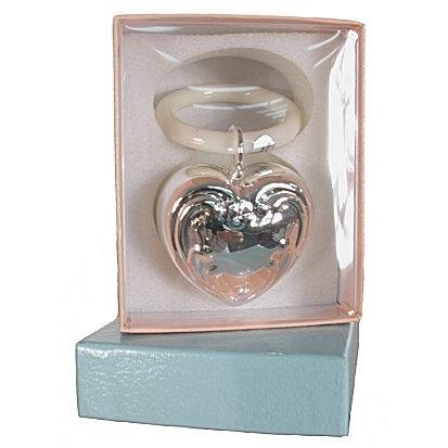Silver Treasures - Silver Heart Chime Engravable Keepsake