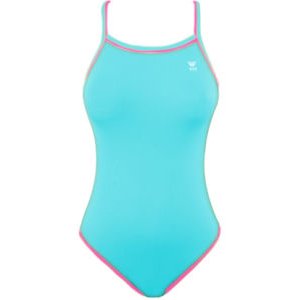 TYR Double Binding Reversible Swimsuit (Baby Blue & Pink) Girl Size: 22