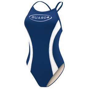 TYR Guard Swimsuit Women Splice Diamondback (Navy & White) Size: 30