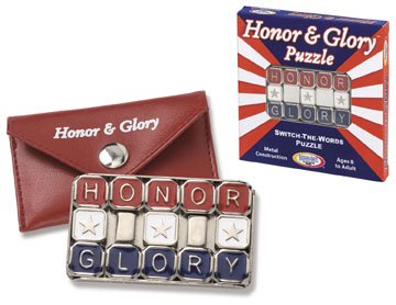 Honor and Glory Classic Metal Slide Puzzle by Thinkfun / Binary Arts FREE USA SHIPPING!