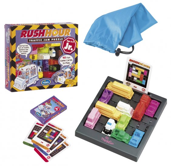 Rush Hour Jr. Solitaire Strategy Game by Thinkfun FREE USA SHIPPING!