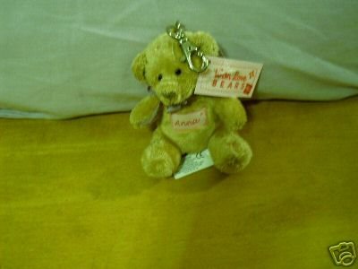 Russ Berrie With Love Bears Clip On - Personalized - Anna FREE USA SHIPPING!