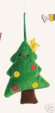 Russ Santa's Toyland Christmas Ornament - Plush Christmas Tree FREE USA SHIPPING