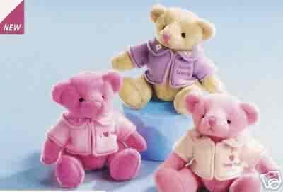 Russ Berrie Valentine - Hot Pink I Love You Teddy Bear FREE USA SHIPPING!!