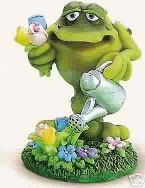 Russ Toadily Yours Easter Collection - Frog with Spring Flowers - Doug Harris FREE USA SHIPPING!!!